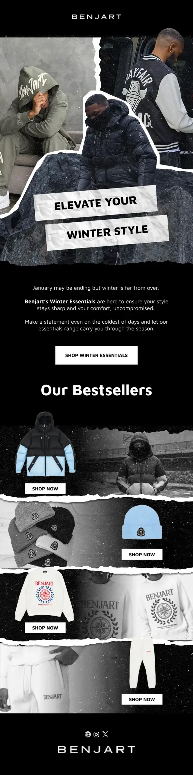 Benjart email design